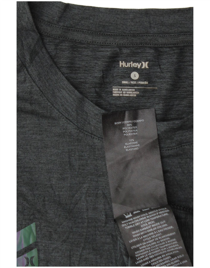 Hurley Mens Petit T-Shirt Top Small Grey Polyester