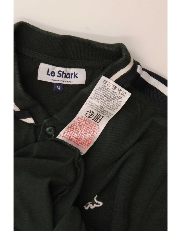 Le Shark Mens Polo Shirt Medium Green Cotton