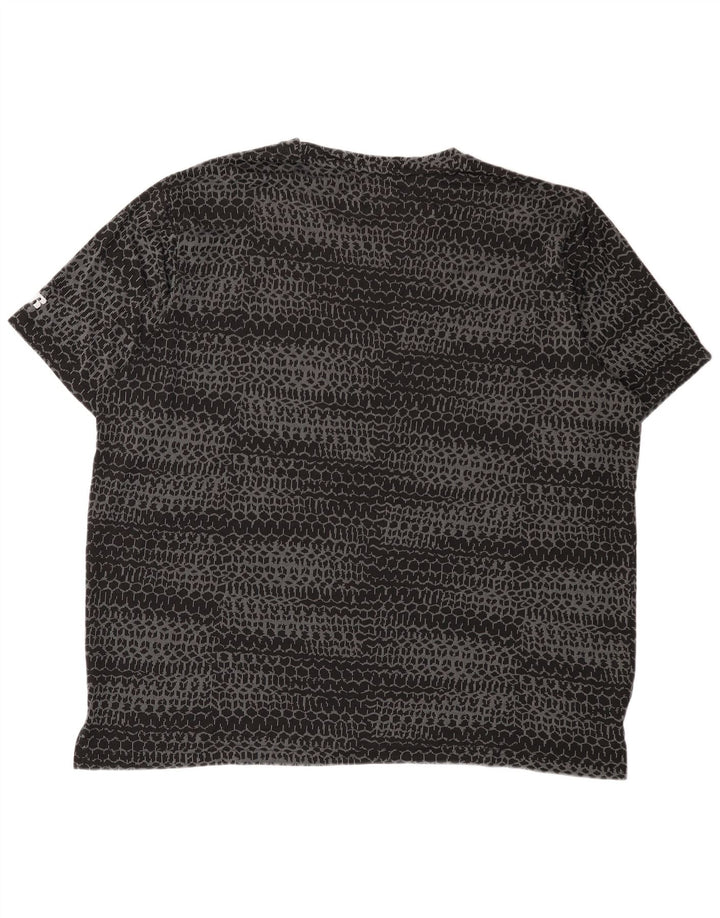 RUSSELL ATHLETIC Mens Graphic T-Shirt Top UK 54/56 3XL Black