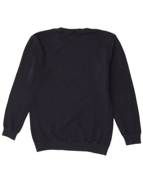 Zara Mens Graphic Sweatshirt Jumper Medium Navy Blue Cotton