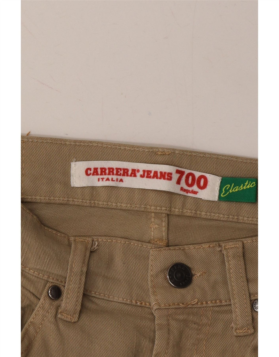 CARRERA Mens 700 Regular Casual Trousers W32 L30 Beige Vintage Carrera and Second-Hand Carrera from Messina Hembry 