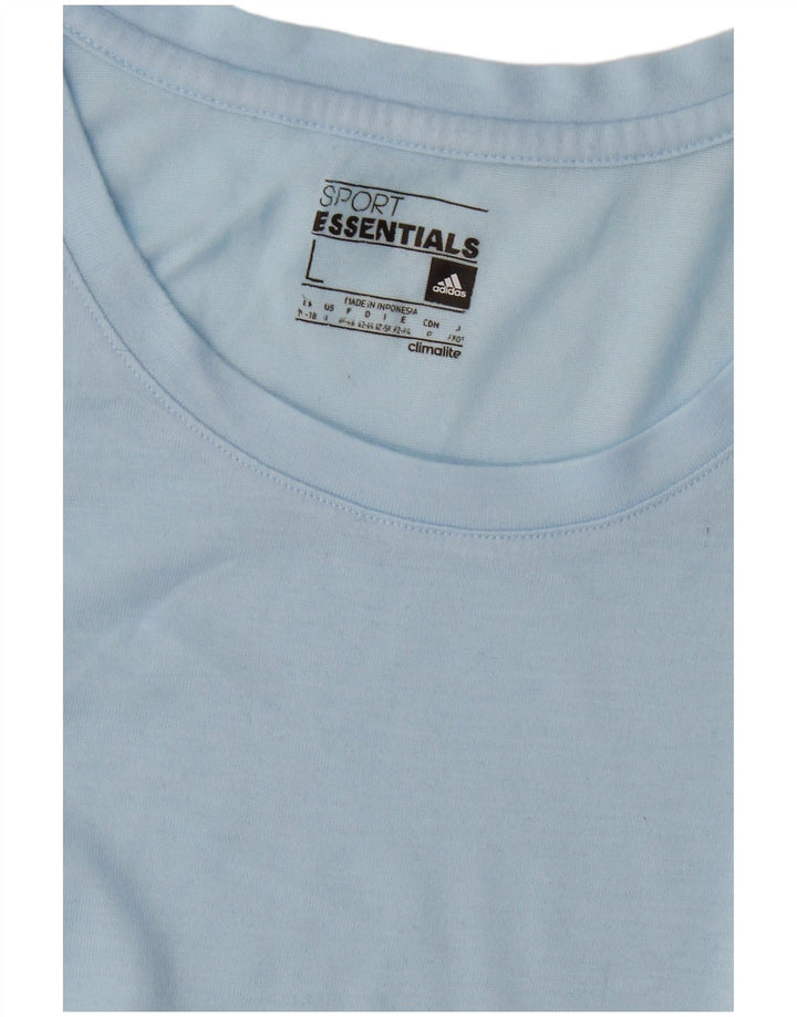 Adidas Womens T-Shirt Top UK 16/18 Large Blue