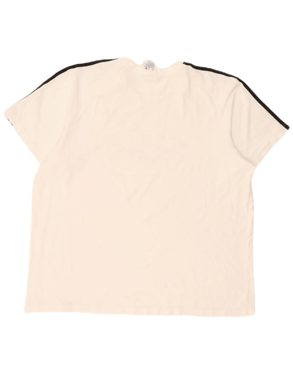 Adidas Mens Paris Graphic T-Shirt Top 2XL White Cotton