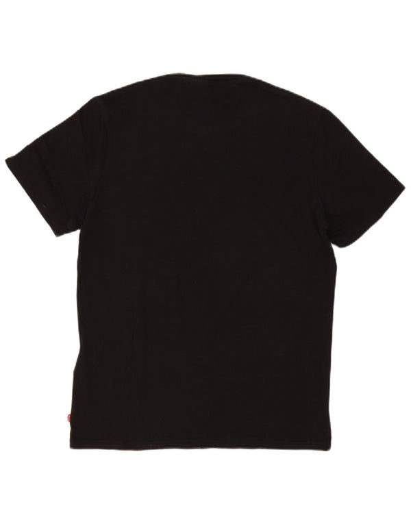 Levi's Mens Graphic T-Shirt Top Medium Black Cotton