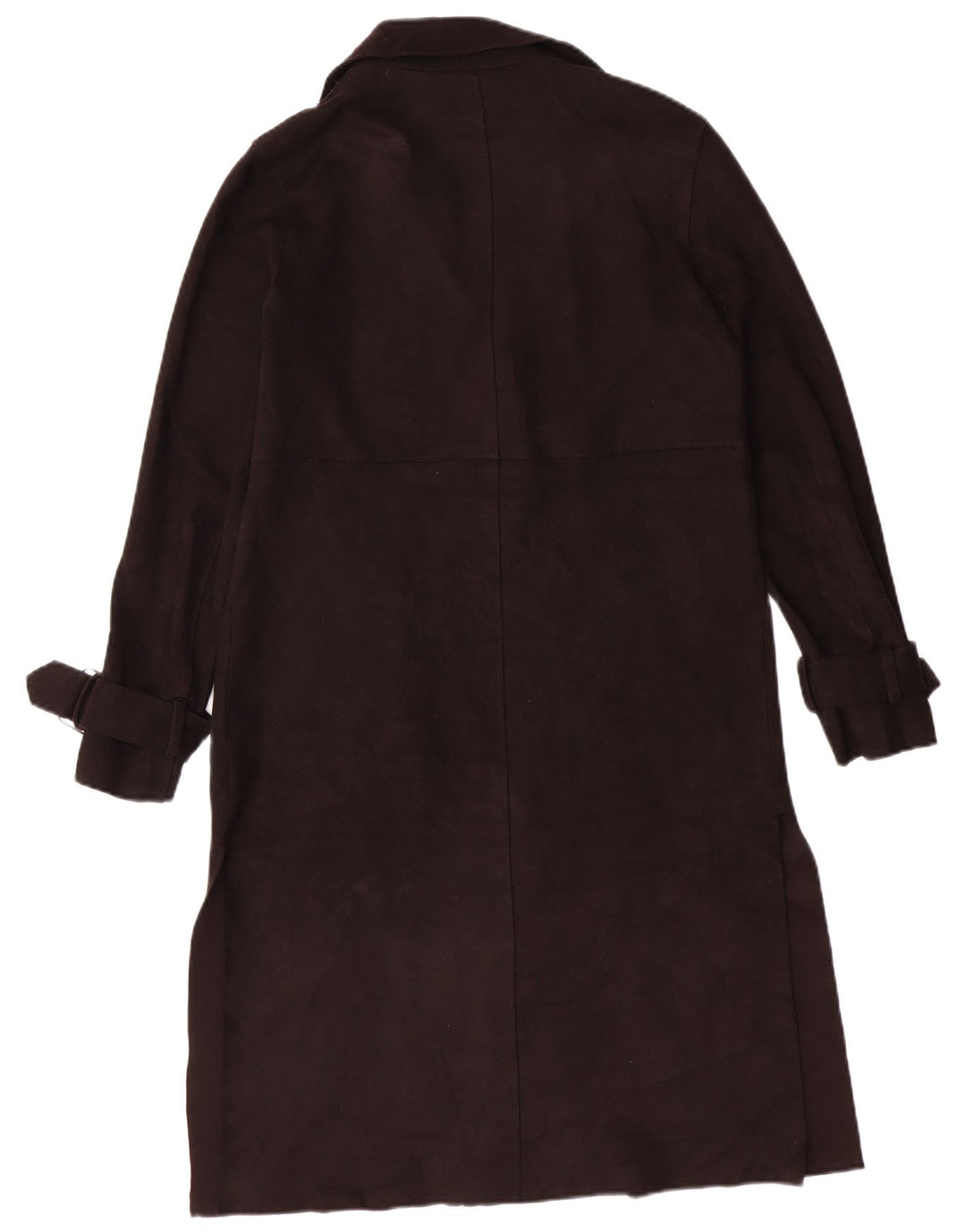 ZARA Womens Loose Fit Overcoat UK 6 XS Black Polyester