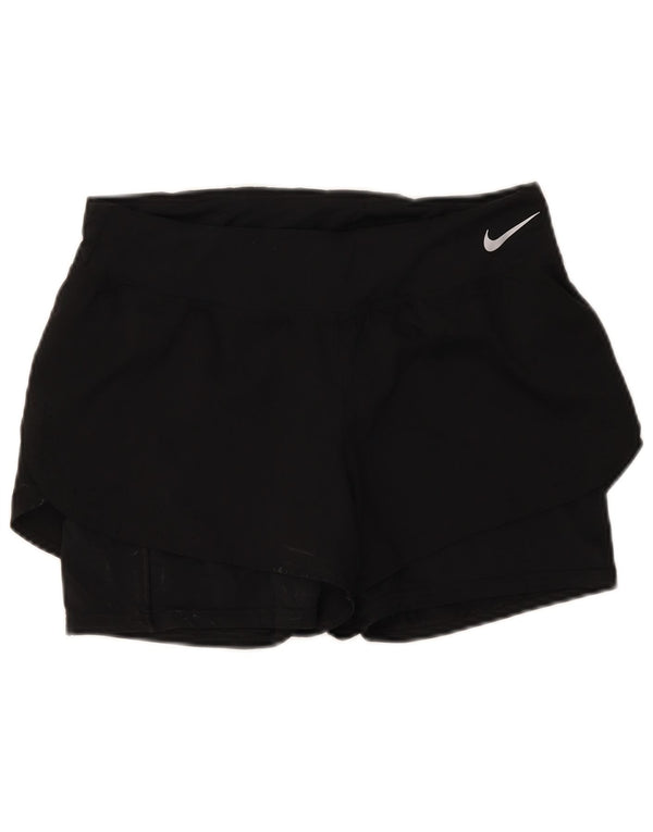 Nike Womens Dri Fit Sport Shorts UK 14 Large Black
