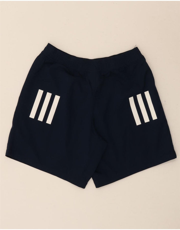 Adidas Mens Graphic Sport Shorts Small Navy Blue Polyester