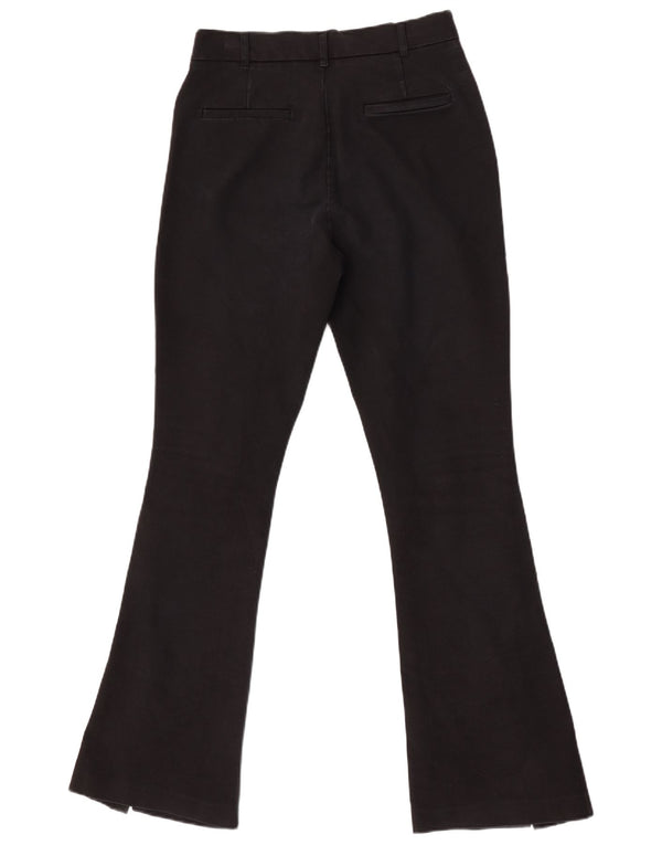 Zara Womens Flare Casual Trousers Medium W28 L32 Black