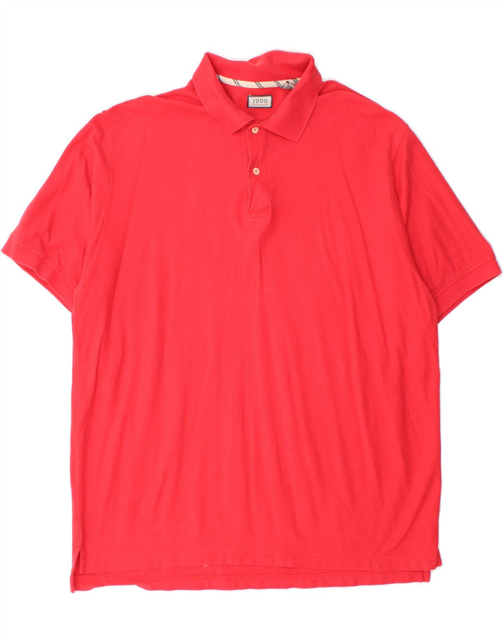 IZOD Mens Polo Shirt XL Red Cotton Vintage Izod and Second-Hand Izod from Messina Hembry 