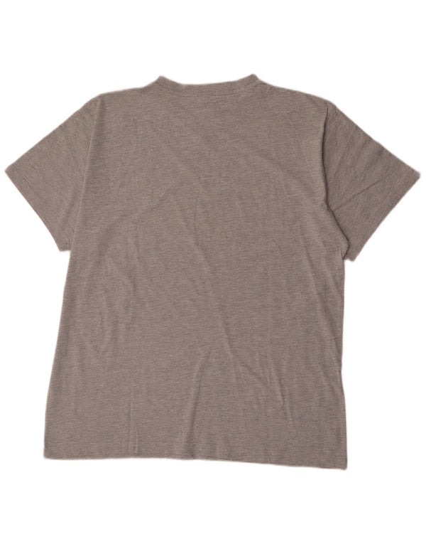 Nike Mens T-Shirt Top UK 47/48 2XL Grey Flecked Cotton