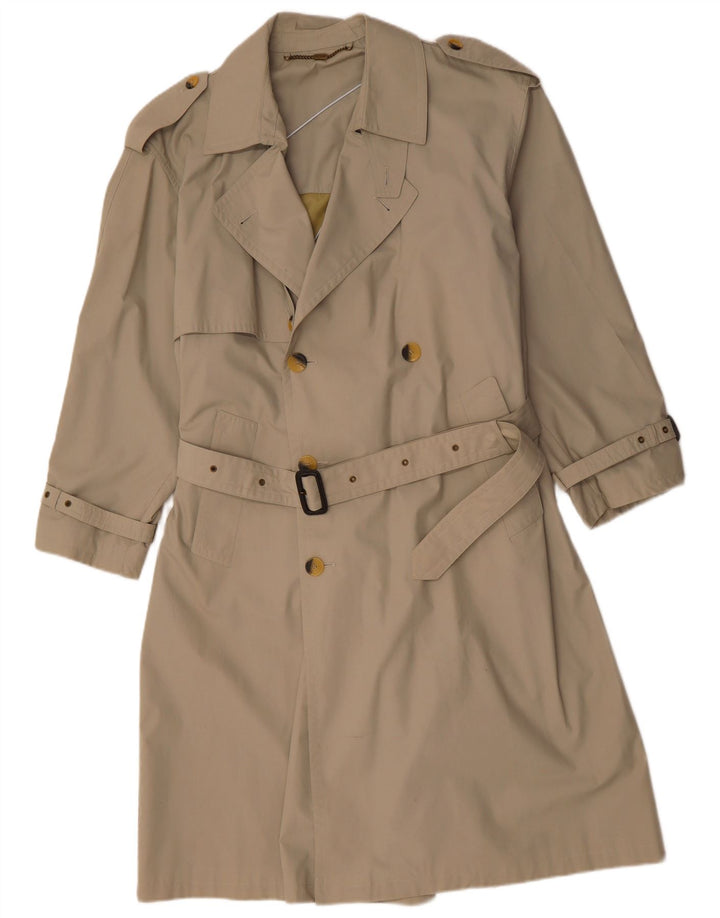 Jupiter Womens Trench Coat UK 14 Large Beige Cotton