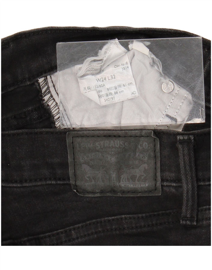 Levi's Womens Skinny Jeans W24 L32 Black