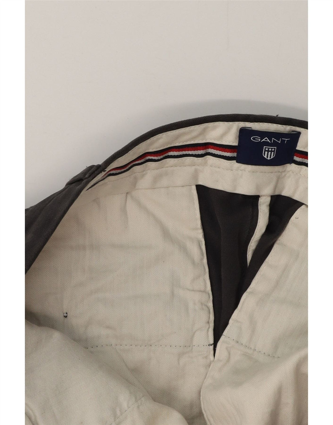 GANT Mens Straight Chino Trousers W40 L34 Grey