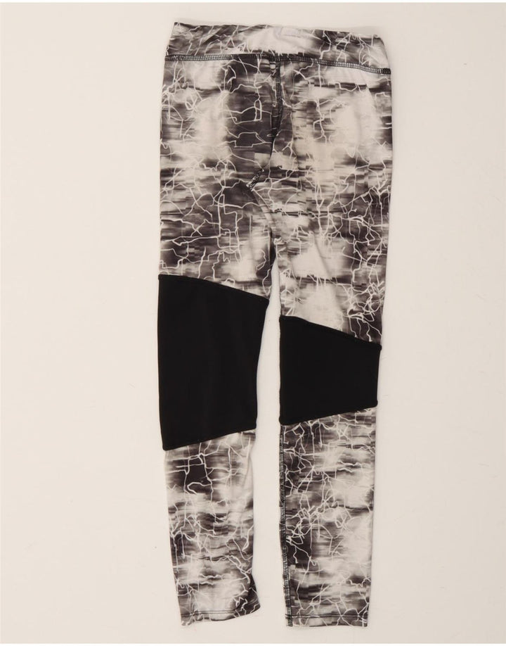 PUMA Girls Leggings 6-7 Years Small  Grey Colourblock Polyester Vintage Puma and Second-Hand Puma from Messina Hembry 