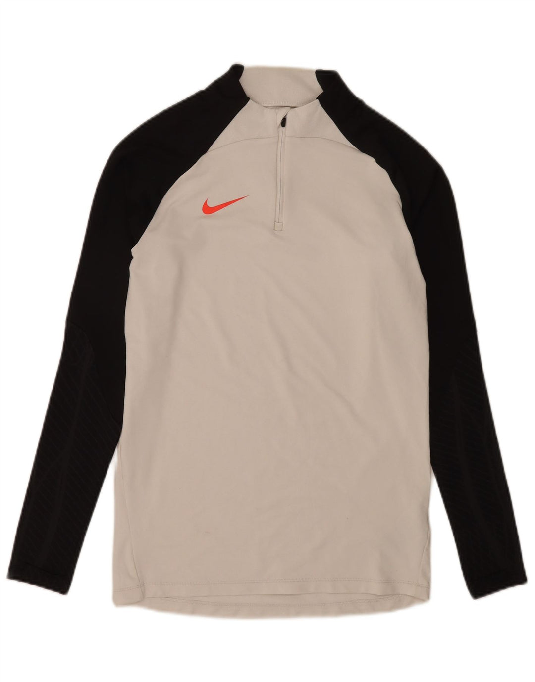 Nike Mens Dri Fit Zip Neck Slim Pullover Tracksuit Top Small White