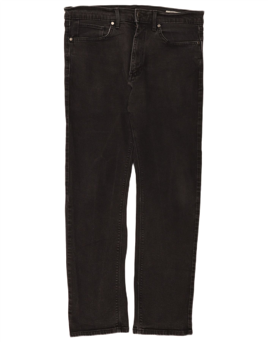 Marks & Spencer Mens Straight Jeans W34 L31 Black Cotton