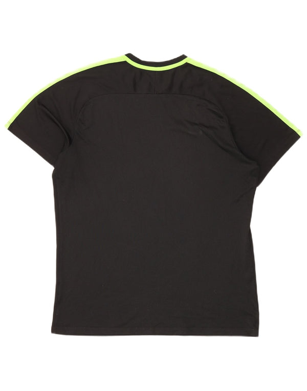 Nike Mens Dri Fit T-Shirt Top XL Black Colourblock