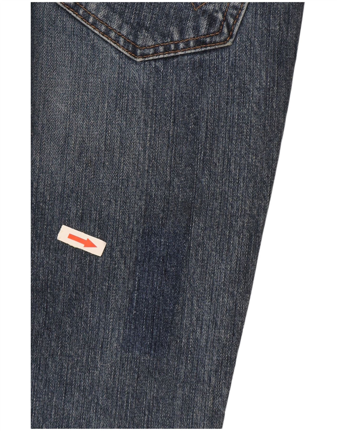 WRANGLER Womens Resolution Straight Jeans W24 L34 Navy Blue Cotton