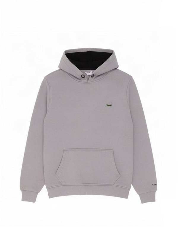 Lacoste Mens Hoodie Jumper Size 3 Small Purple Cotton