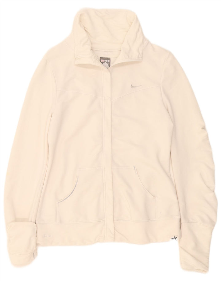 Nike Womens Tracksuit Top Jacket UK 14/16 Large White