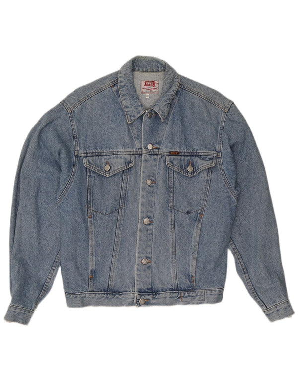 Rifle Mens Denim Jacket UK 36 Small Blue