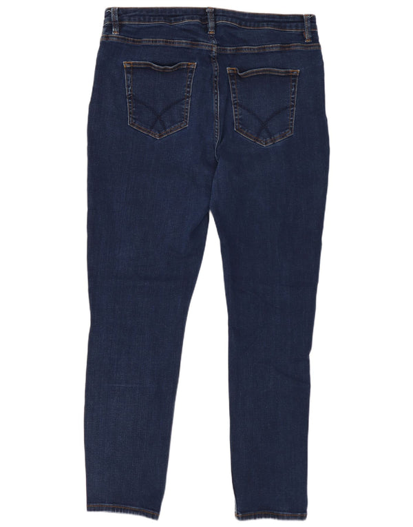 Crew Clothing Womens Skinny Jeans UK 16 Large W34 L27 Navy Blue Cotton
