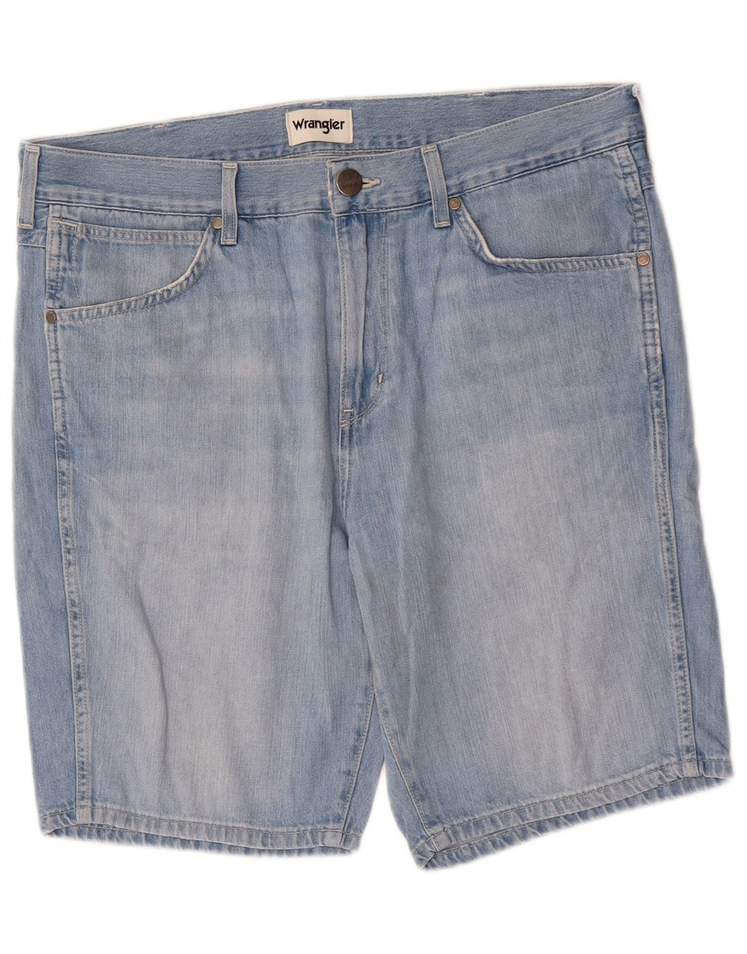 WRANGLER Mens Denim Shorts W33 Medium Blue Cotton