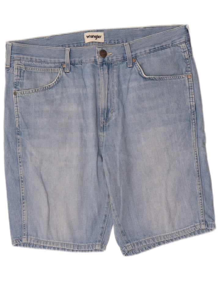 WRANGLER Mens Denim Shorts W33 Medium Blue Cotton