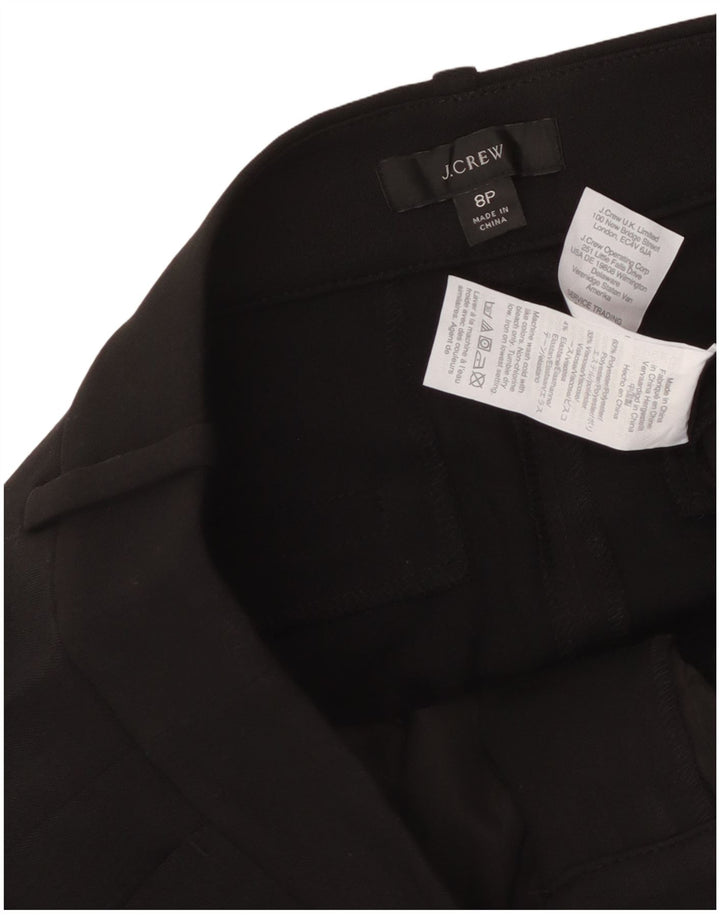 J. Crew Womens Cropped Trousers US 8 Medium W32 L24 Black Polyester