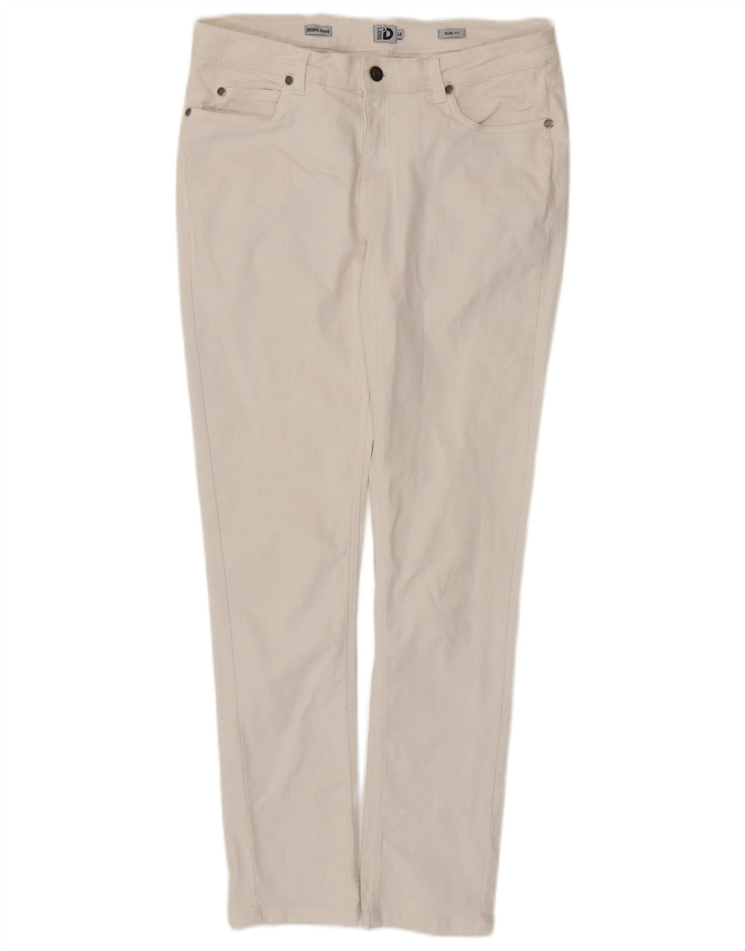 DACK'S Womens Slim Jeans IT 44 Medium W32 L28 White Cotton