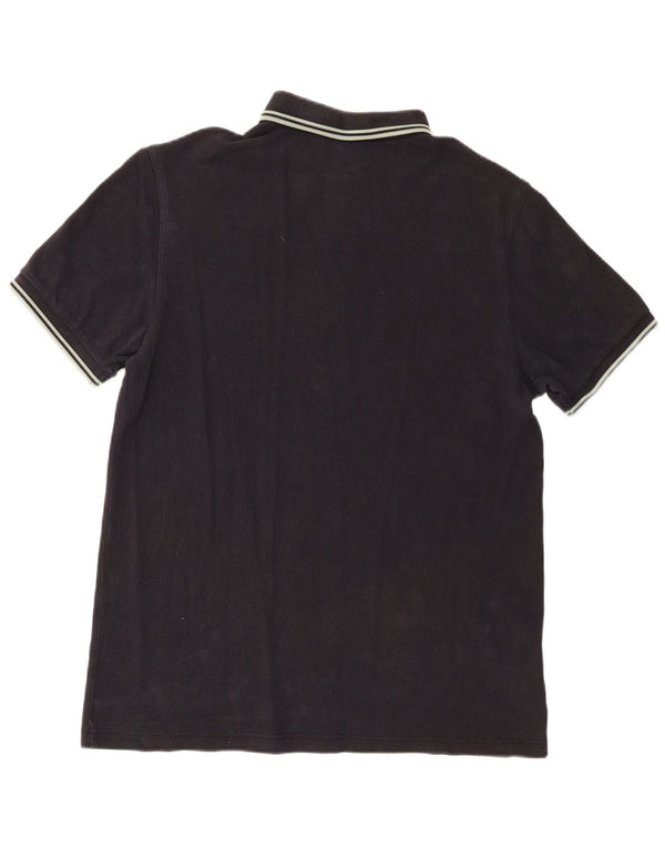 Fred Perry Mens Polo Shirt Large Black Cotton