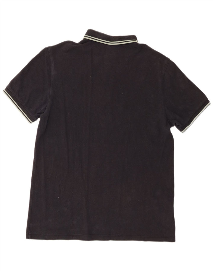 Fred Perry Mens Polo Shirt Large Black Cotton