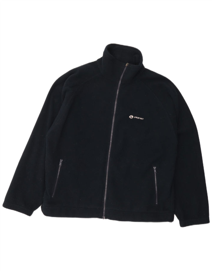 Sprayway Mens Fleece Jacket UK 42 XL Navy Blue Polyester