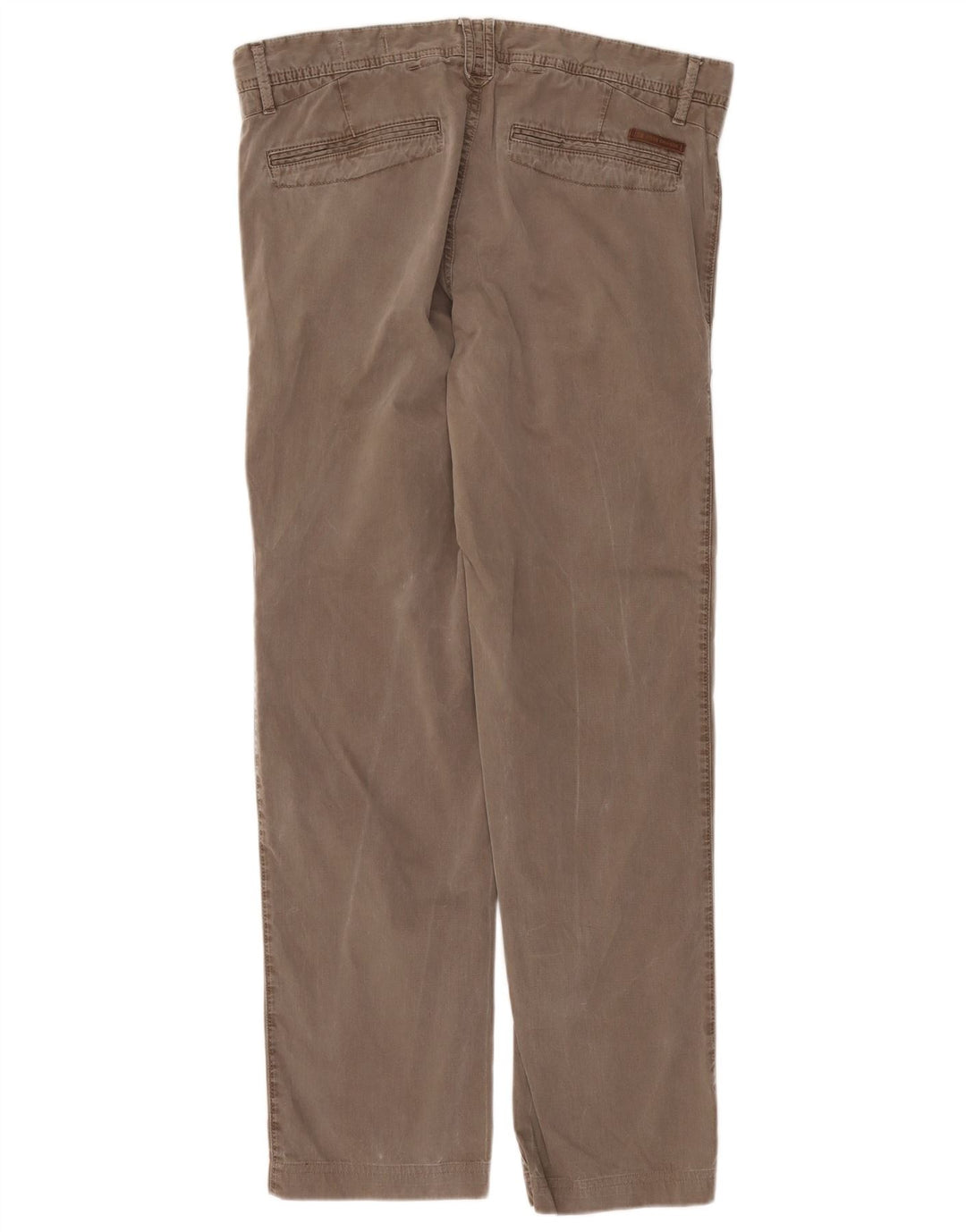 HUGO BOSS Mens Distressed Chino Trousers IT 48 Medium W32 L31 Brown