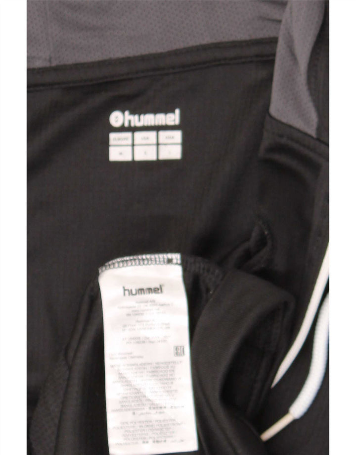 Hummel Mens Graphic Zip Hoodie Sweater Medium Black Polyester