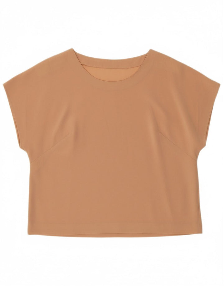 VINTAGE Womens Blouse Top UK 16 Large Beige