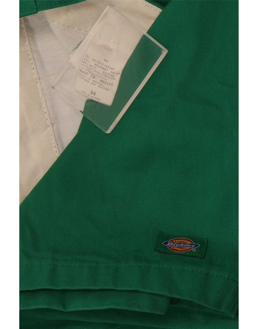 Dickies Mens Bermuda Shorts W34 Large Green Polyester