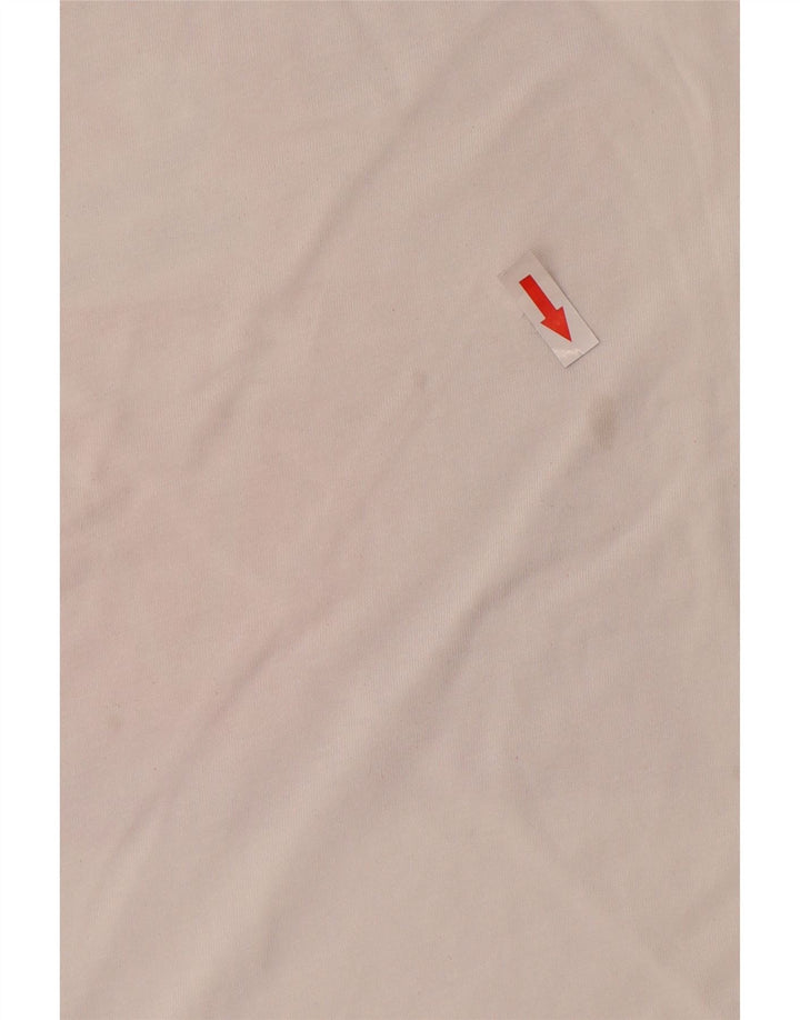 LEVI'S Womens Graphic T-Shirt Top UK 12 Medium White Cotton