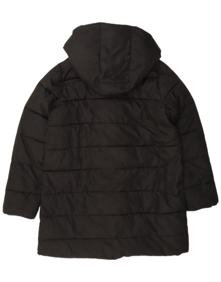 Hobbs Womens Hooded Padded Coat UK 12 Medium Black Polyester