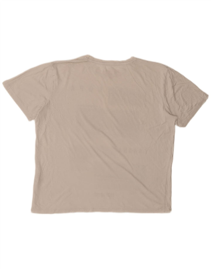 JACK & JONES Mens Graphic T-Shirt Top XL White Cotton