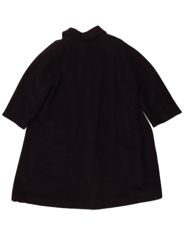 LUISA SPAGNOLI Womens Oversized Overcoat UK 16 Large Navy Blue Virgin Wool