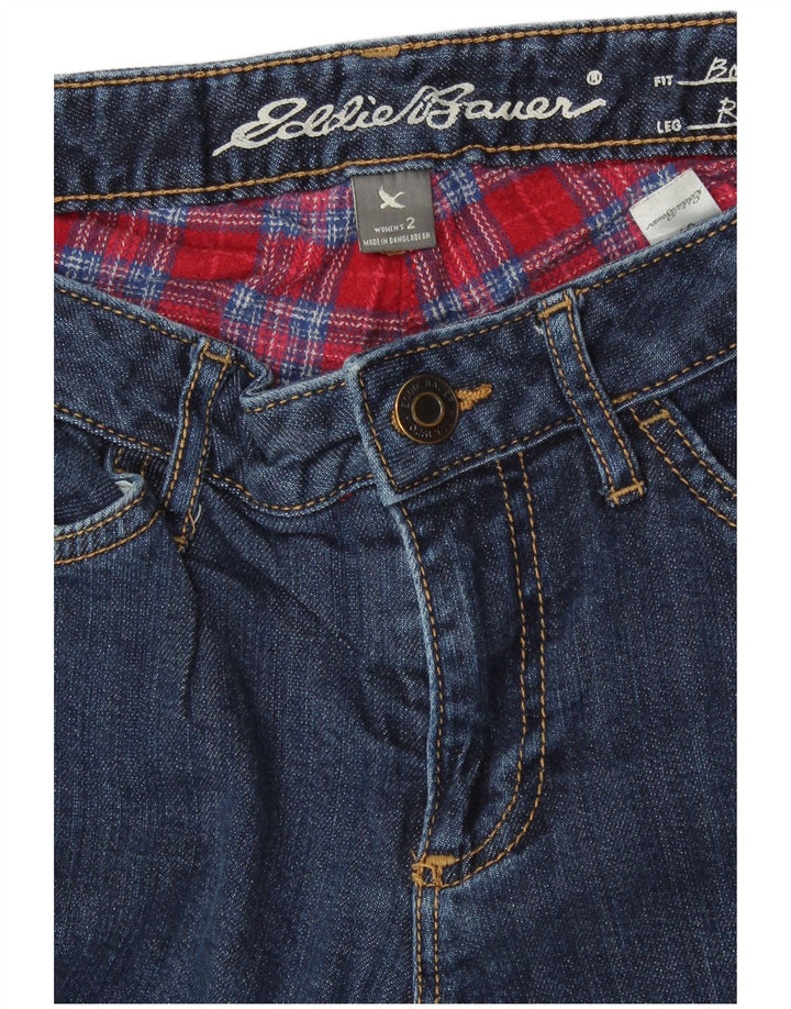 EDDIE BAUER Womens Boyfriend Straight Jeans US 2 XS W27 L30 Blue