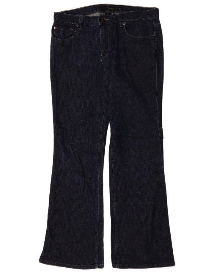 Calvin Klein Womens Bootcut Jeans US 12 Large W34 L31 Navy Blue Cotton