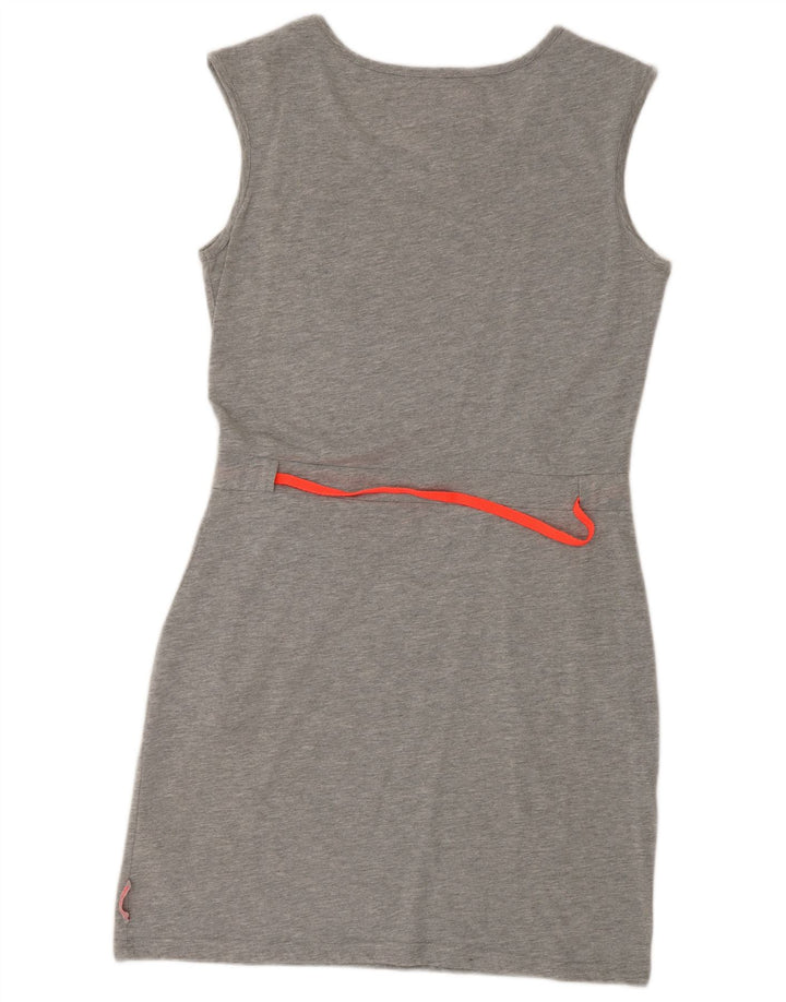 Superdry Womens Sleeveless Sheath Dress UK 14 Large Grey Polyester