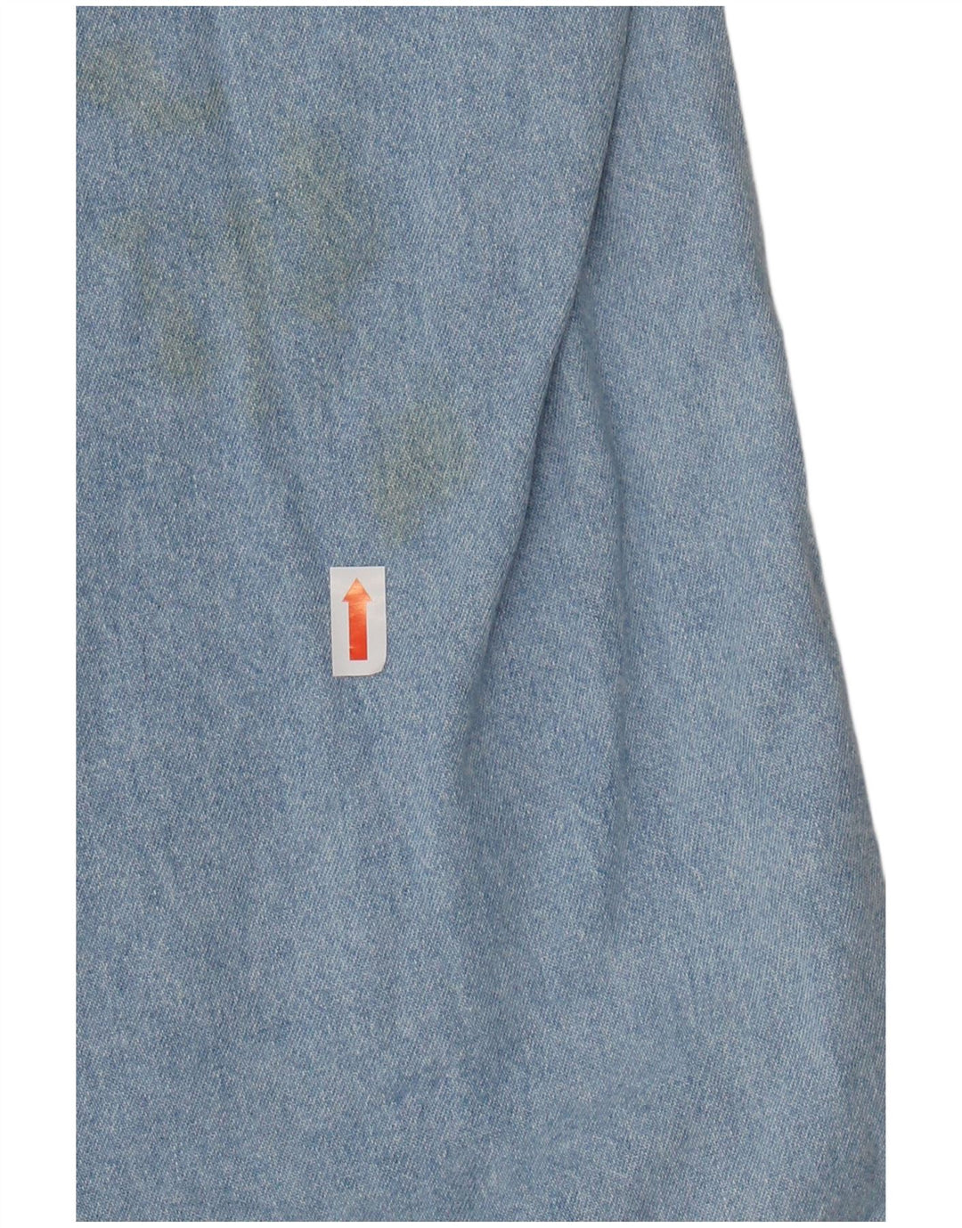 CARRERA Mens Short Sleeve Denim Shirt Size 43/44 XL Blue Cotton