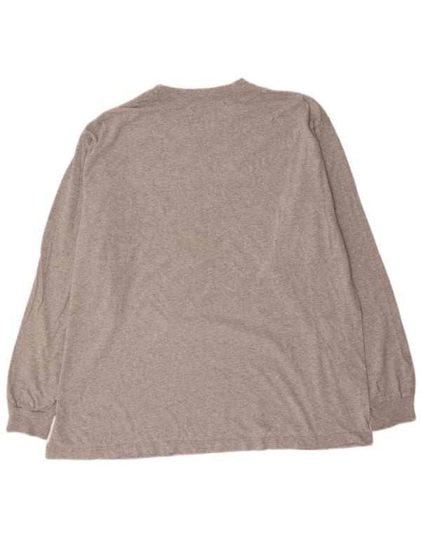 Reebok Mens New Orleans Saints Graphic Top Long Sleeve 2XL Grey Flecked