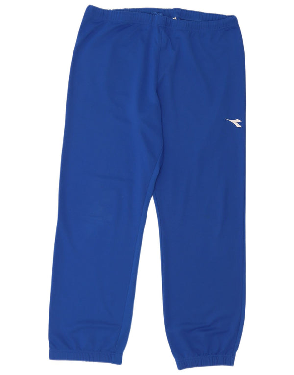 Diadora Mens Tracksuit Trousers Joggers Large  Blue Polyester