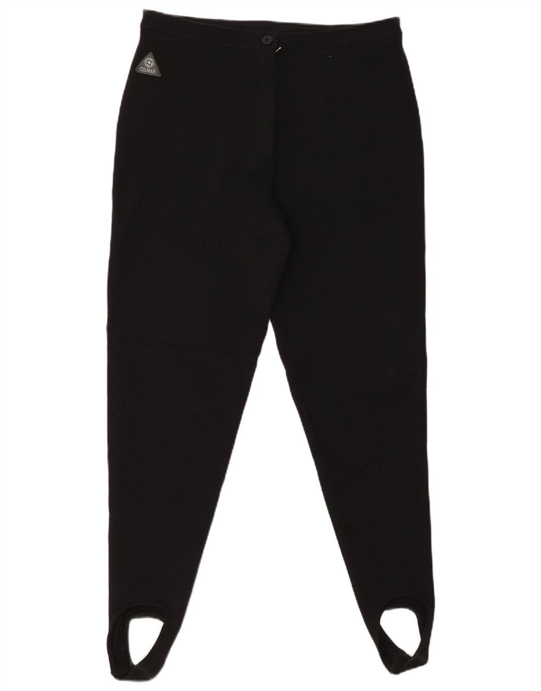 COLMAR Womens High Waist Stirrup Casual Trousers IT 48 XL W30 L29 Black