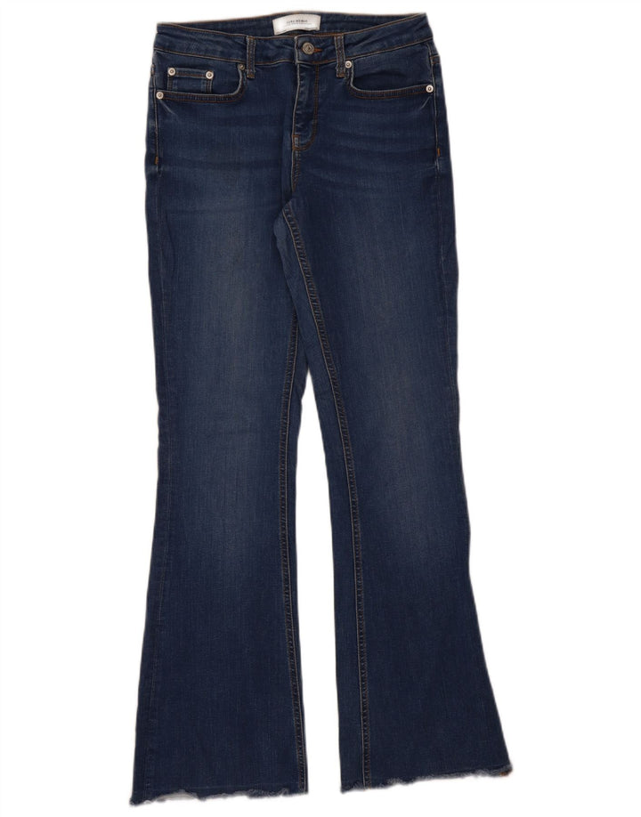 Zara Womens Flared Jeans EU 38 Small W28 L31 Blue