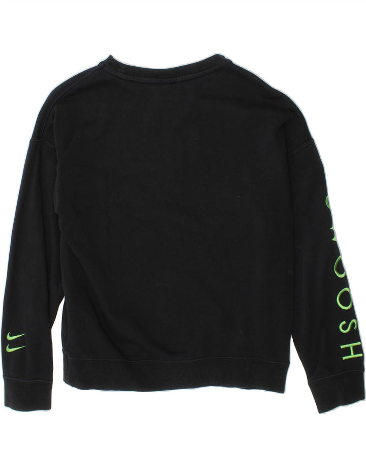NIKE Boys Swoosh Graphic Sweatshirt Jumper 10-11 Years Medium  Black Vintage Nike and Second-Hand Nike from Messina Hembry 